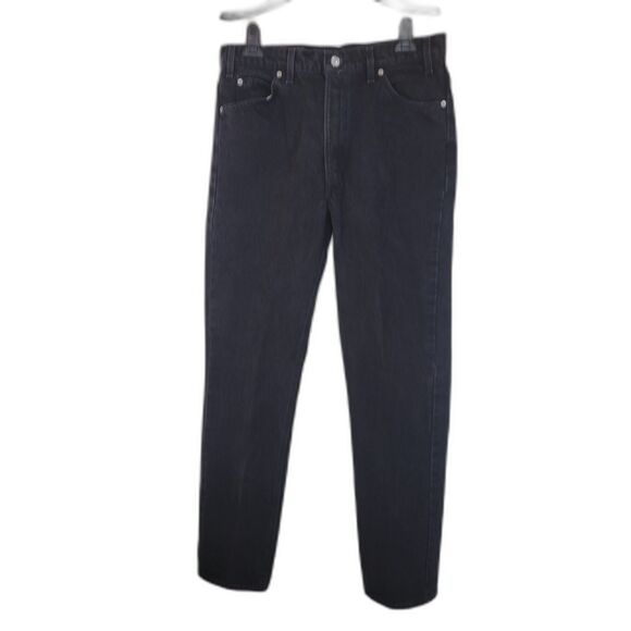 Vintage Levi's 505 Black Button Fly Denim Jeans - Picture 1 of 4